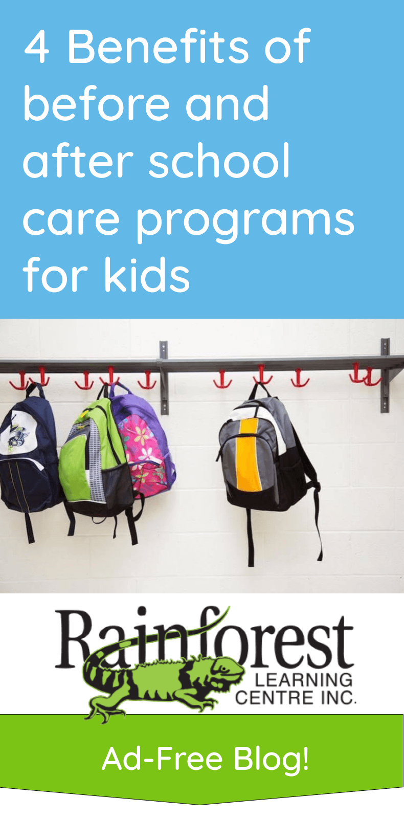 4 Benefits of before and after school care programs for kids - article pinterest image