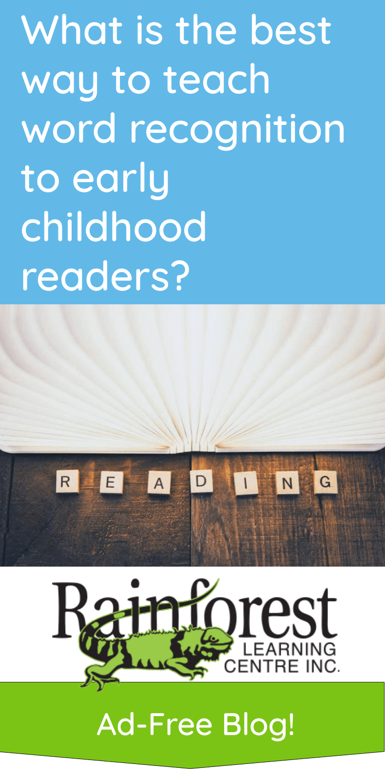 What is the best way to teach word recognition to early childhood readers? - article pinterest image
